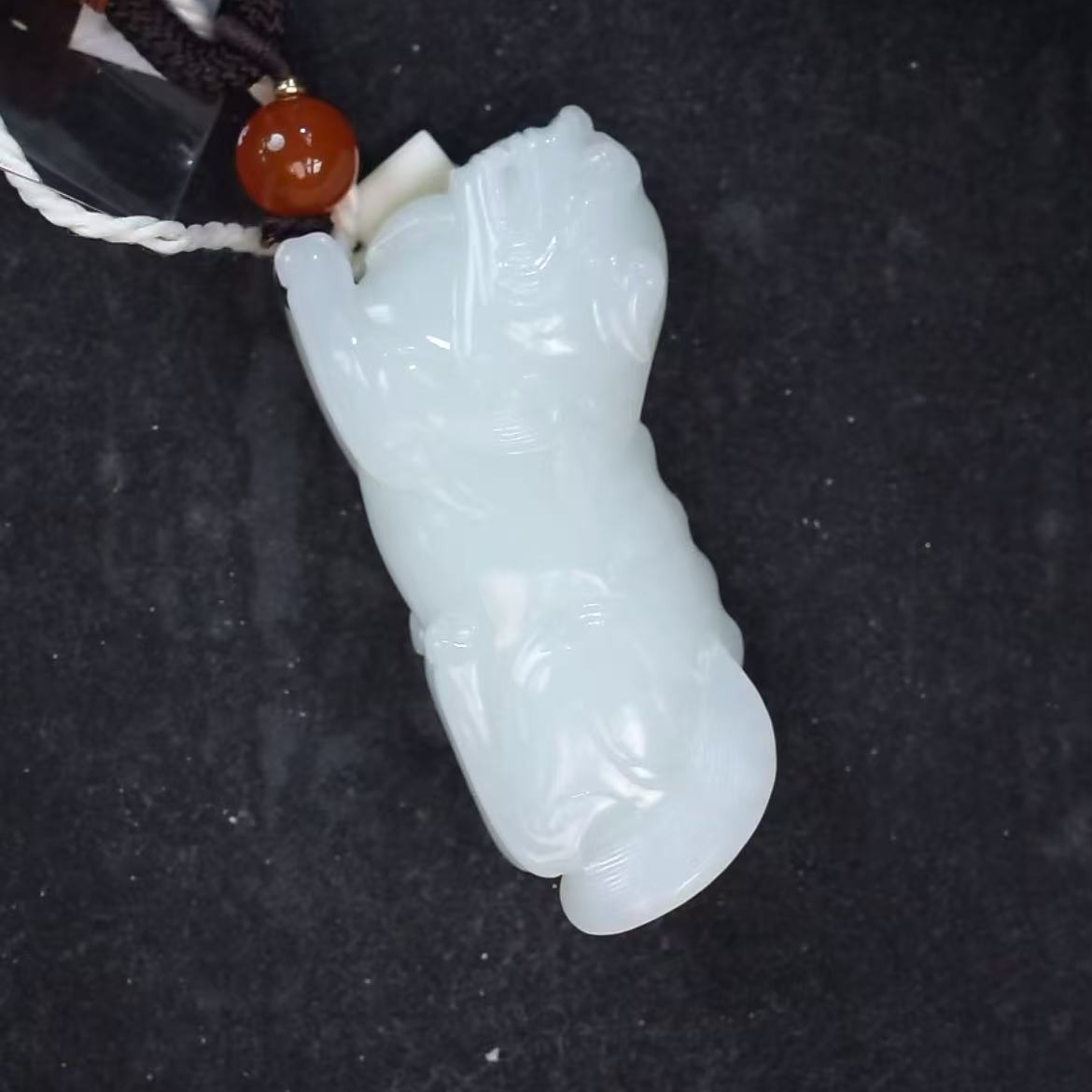 清代和田玉貔貅   