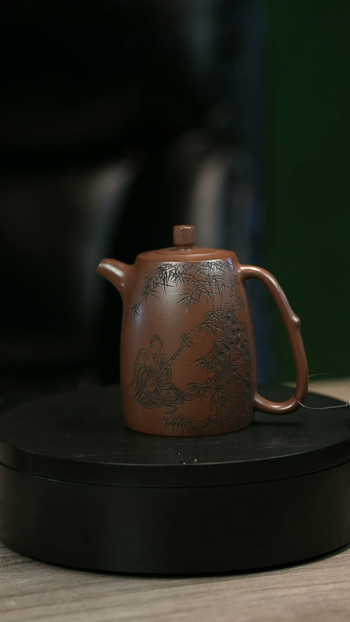 茶壶紫砂用****2H2481赵信军刻绘高井栏