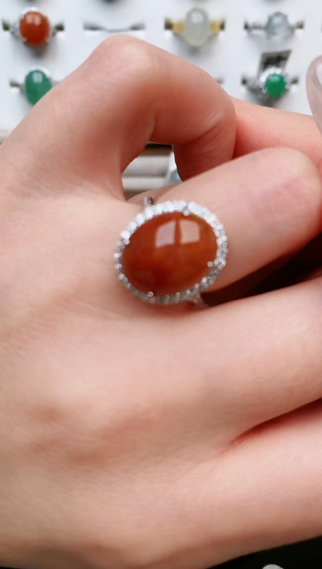 【闪购商品】翡翠戒指银S925镶嵌......