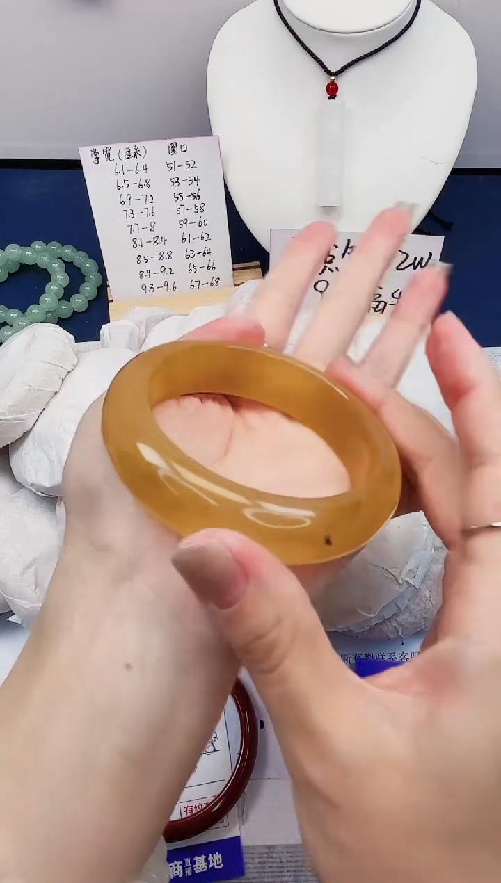 【闪购商品】石英质玉手镯未镶嵌476-财气镯-圈口57