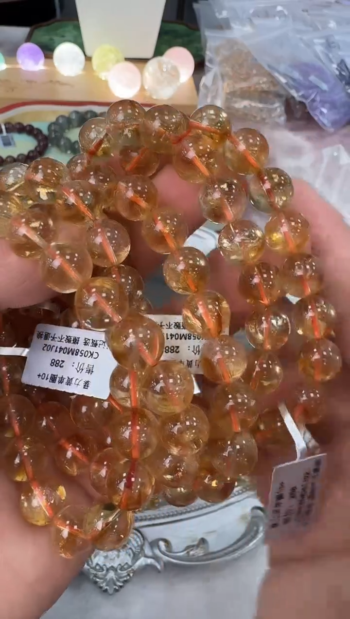 【闪购商品】水晶手链未镶嵌CK058 约10mm多样性发一件