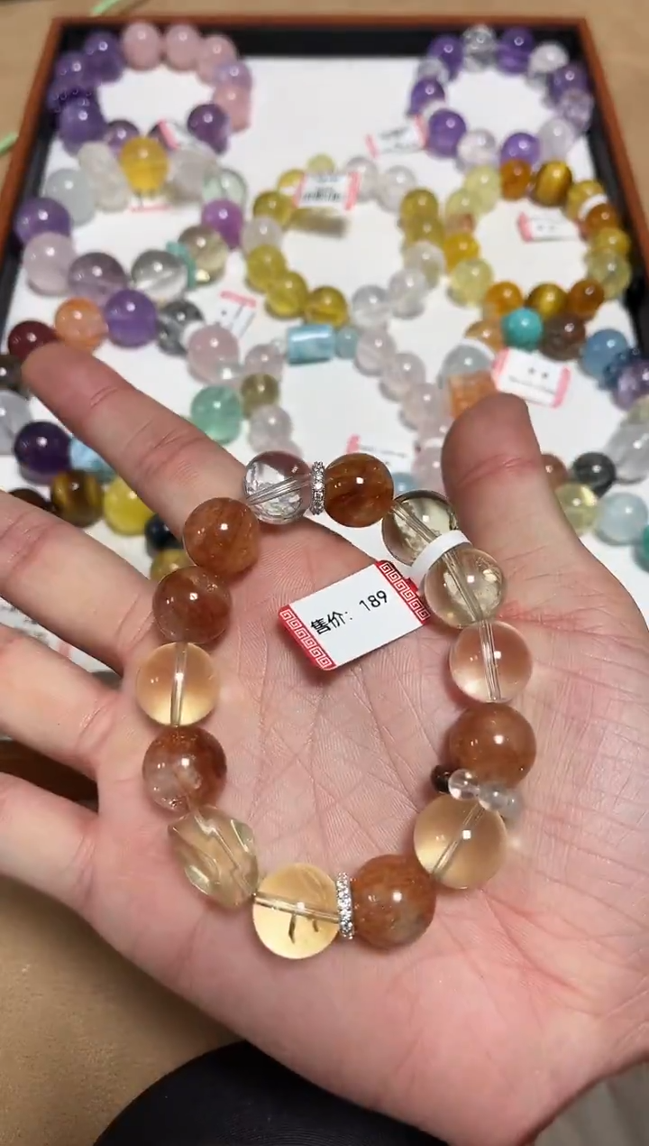 未镶嵌手链水晶18-79水晶多宝手串