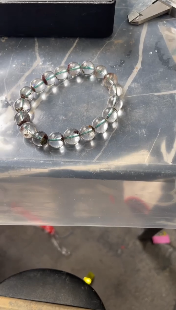 【闪购商品】水晶手串卡10mm+未镶嵌天然绿幽灵手串拍3单99发1