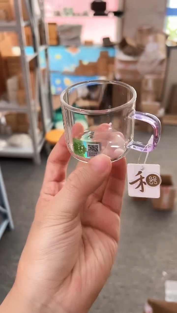 禾器清禾杯浅紫色一只装