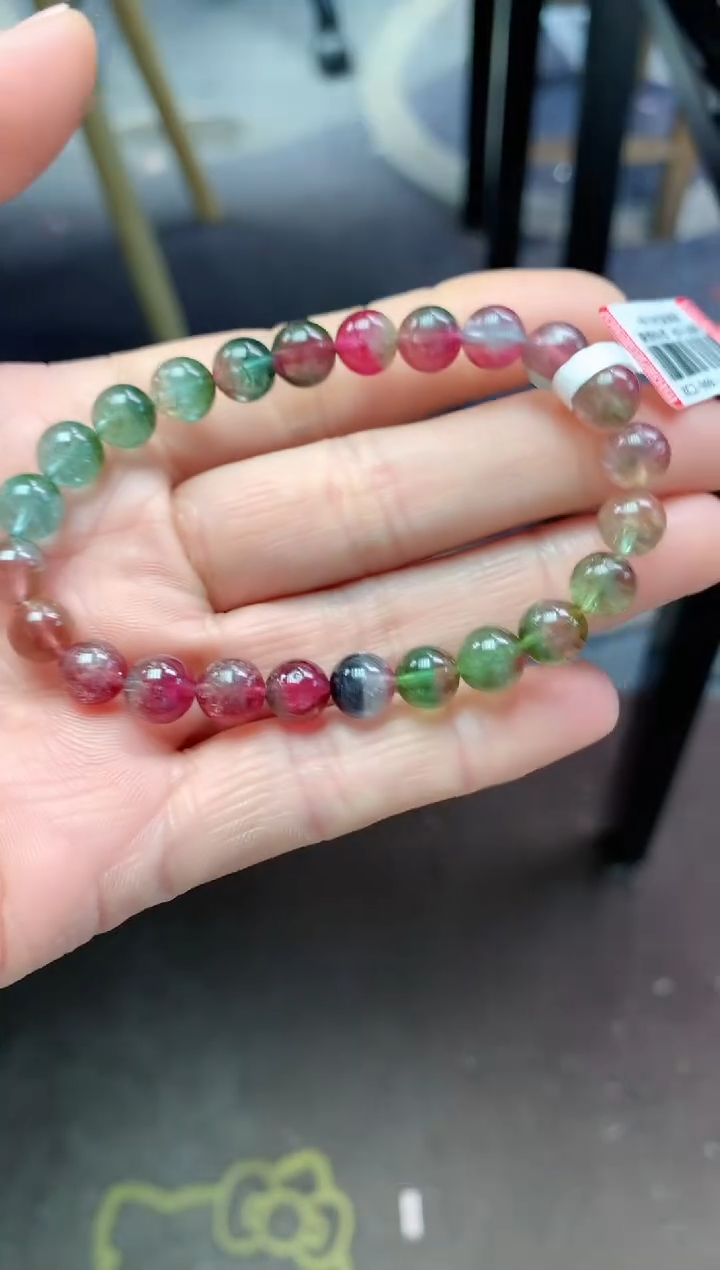 【闪购商品】碧玺手串未镶嵌多样性发一条