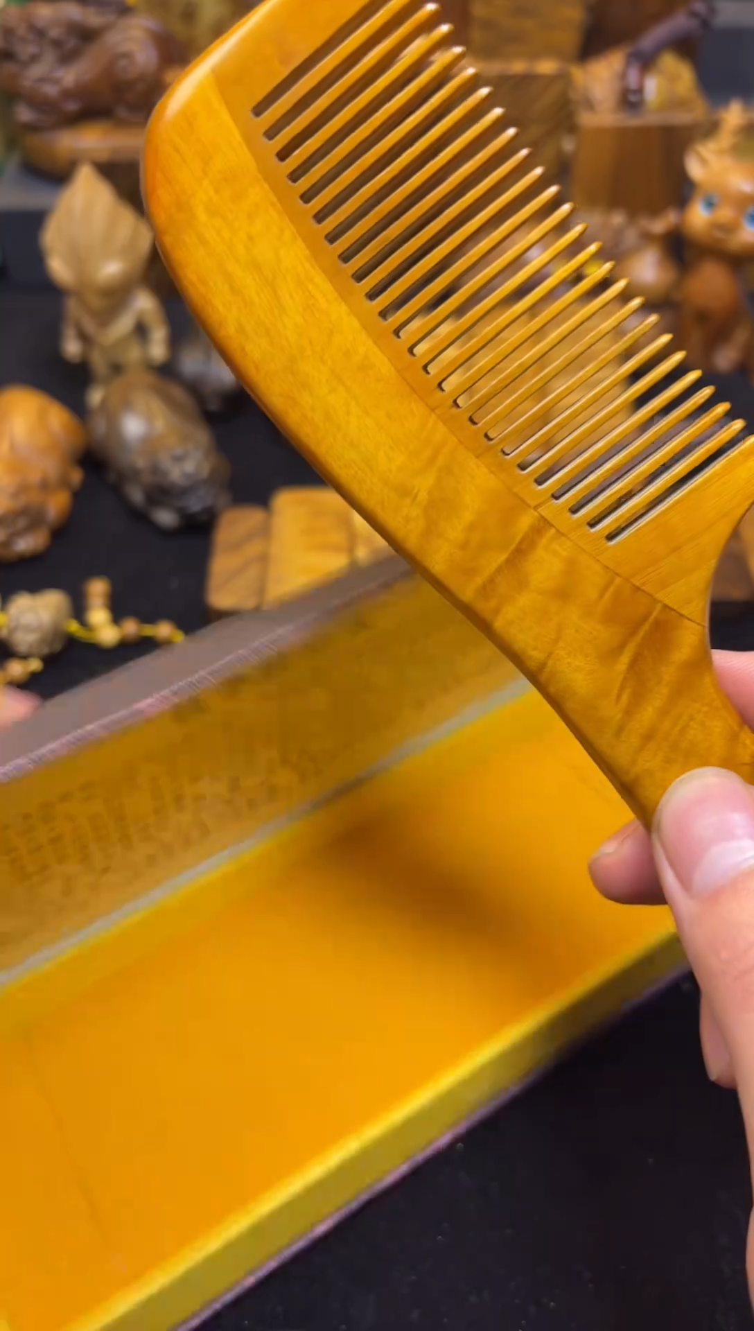 【闪购商品】楠木（金丝楠）其他梳子（礼盒）9