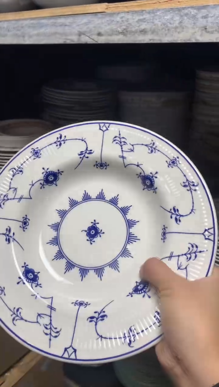 【闪购商品】瓷片陶瓷原单CC929餐具1个汤盘