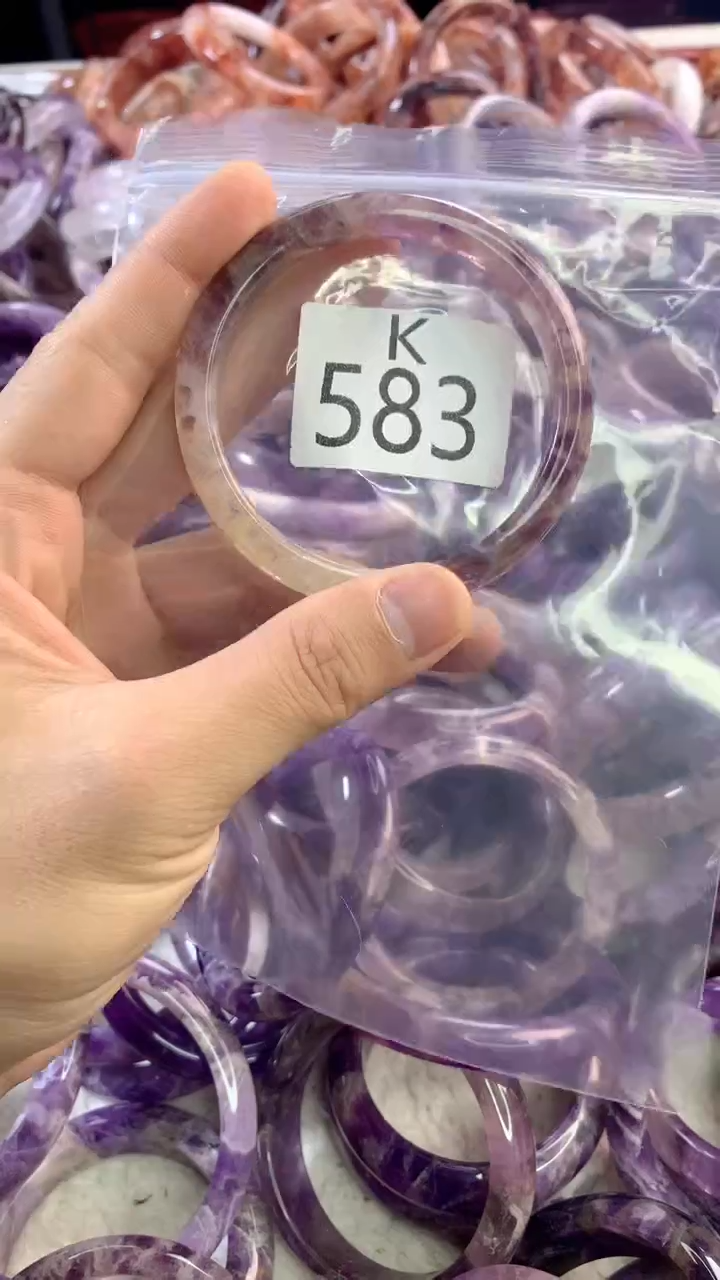 水晶手镯H未镶嵌水晶583-59