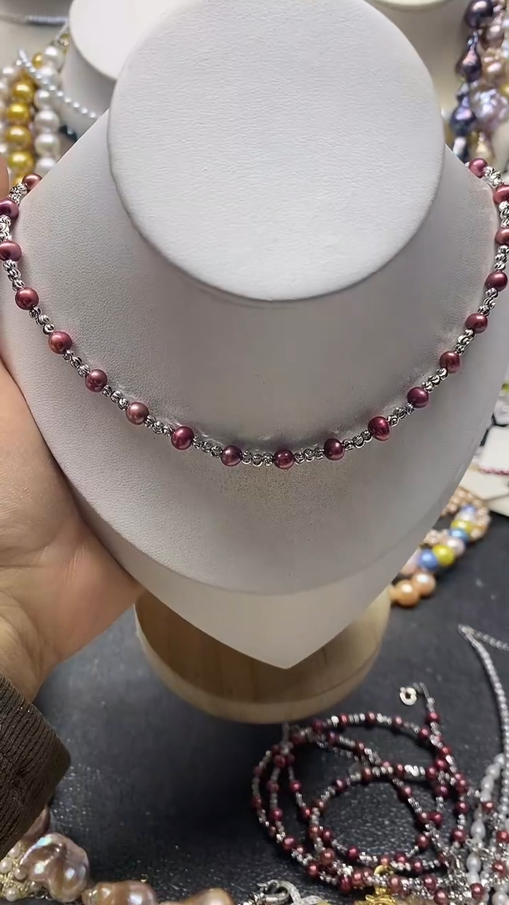 颈饰未镶嵌淡水珍珠多人