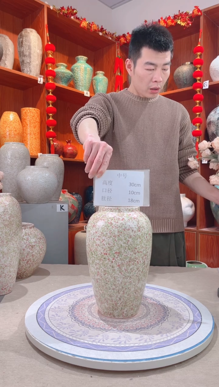 【闪购商品】瓶绿野仙踪 中号精品陶瓷花瓶 无花 