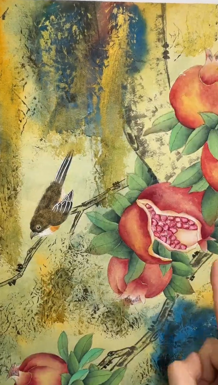 国画孙桂国老师作品，带合影证书5-23