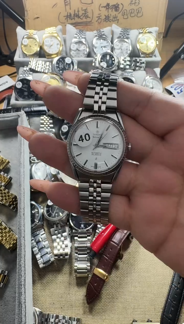 机械机芯金属钢手表配件，拆件用的，需要洗油保养