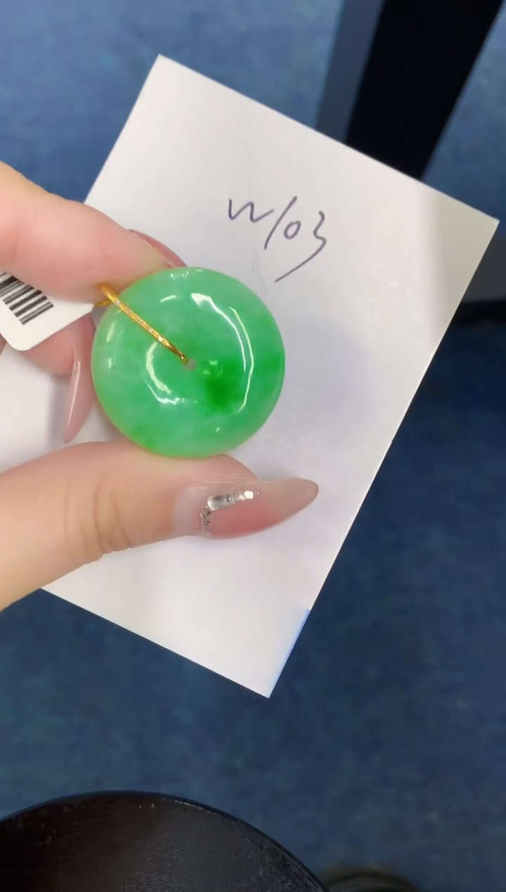 【闪购商品】翡翠颈饰18K金镶嵌000000000