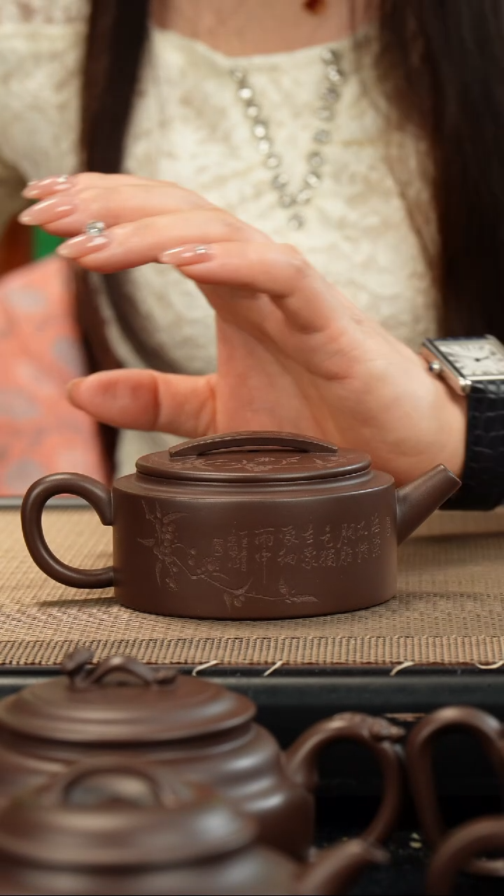 茶壶紫砂老紫泥汉瓦150
