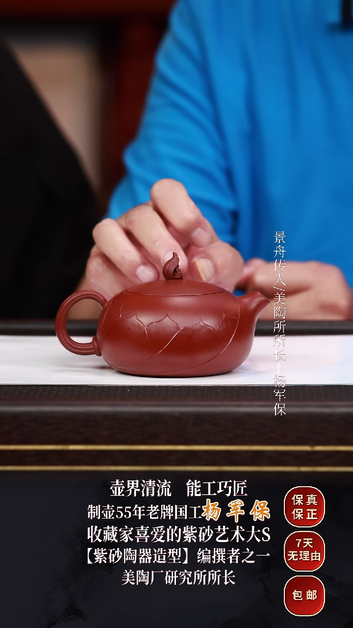 茶壶紫砂YJB17一花一世界大红袍220cc