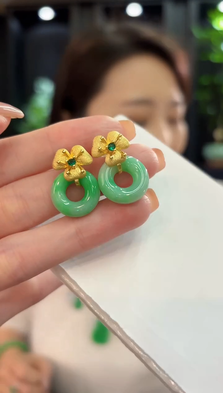 未镶嵌翡翠耳饰缅甸A货/多样性发货/一件