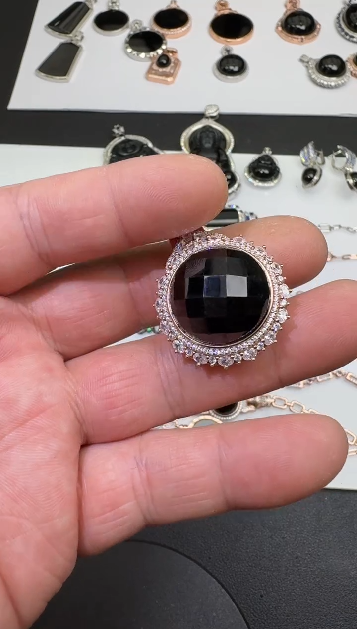 【闪购商品】翡翠颈饰银S925镶嵌00061496