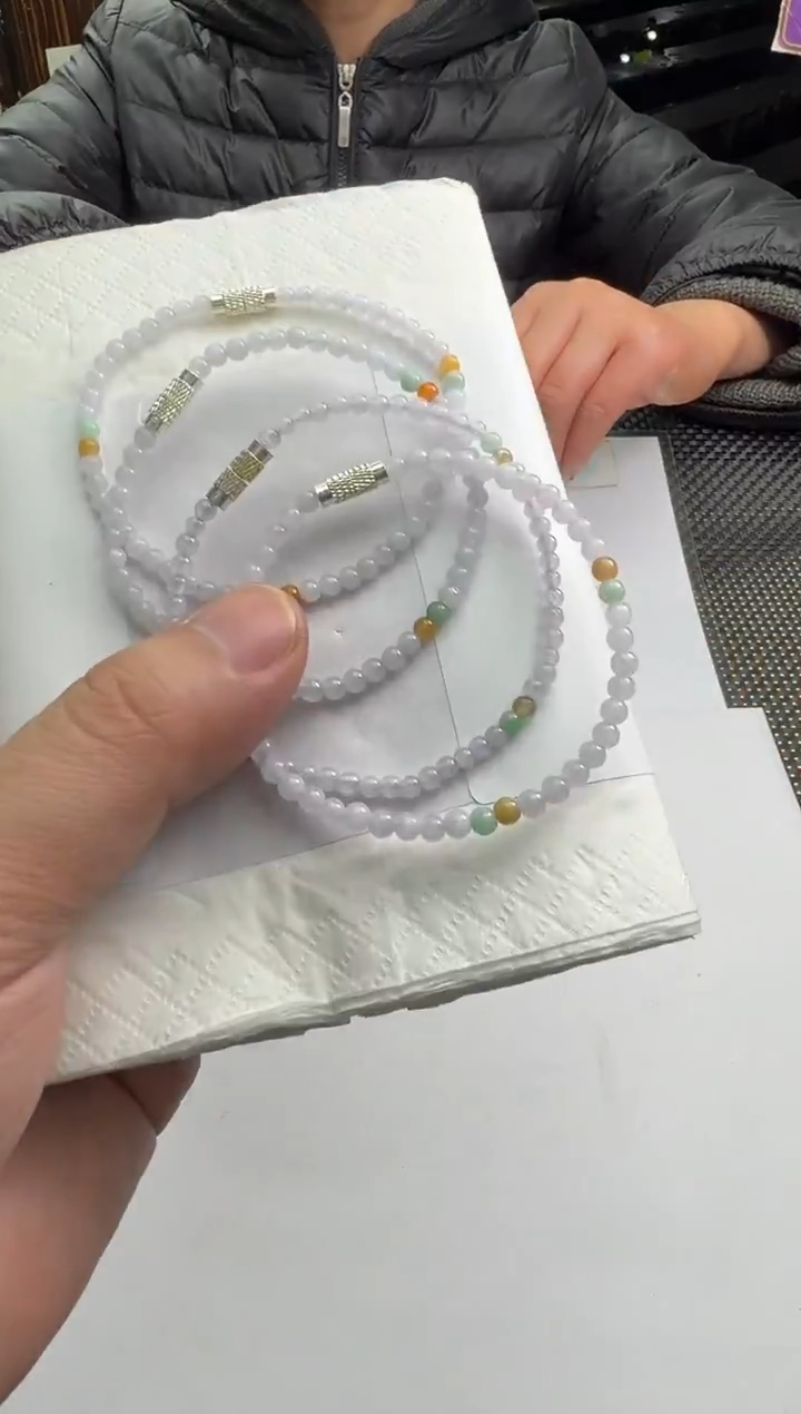 未镶嵌手串翡翠--018335-多样性发其一