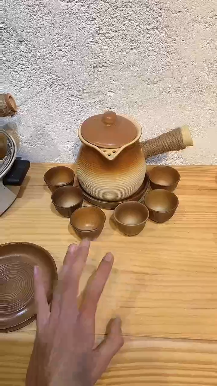 【闪购商品】1000ml美人+陶瓷盖+壶承+6莲花