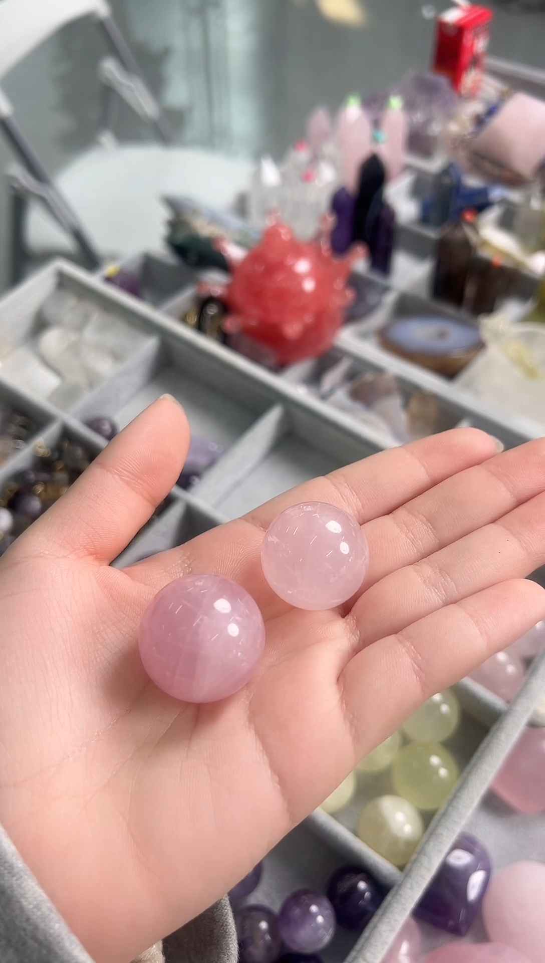 未镶嵌珠宝半成品水晶S104 约2.0cm+ 多样性发一件