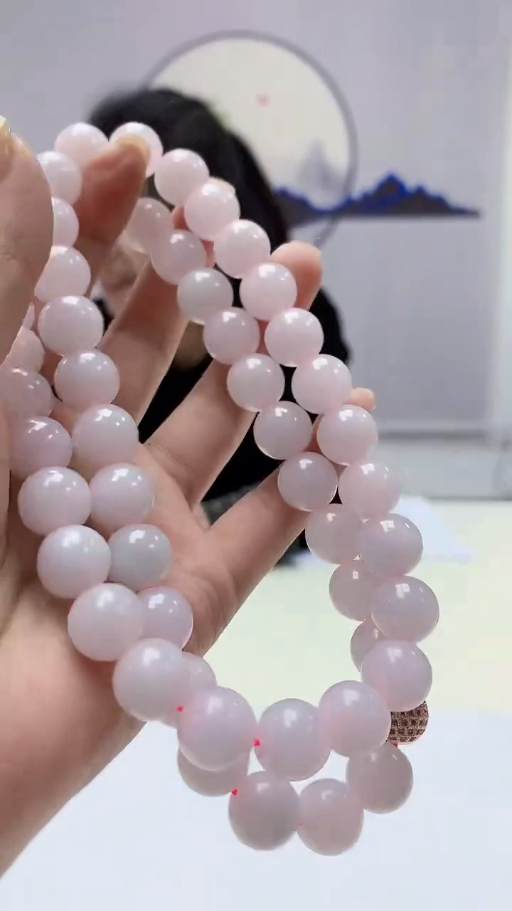【闪购商品】定制翡翠未镶嵌4902ms-毛货6珠链