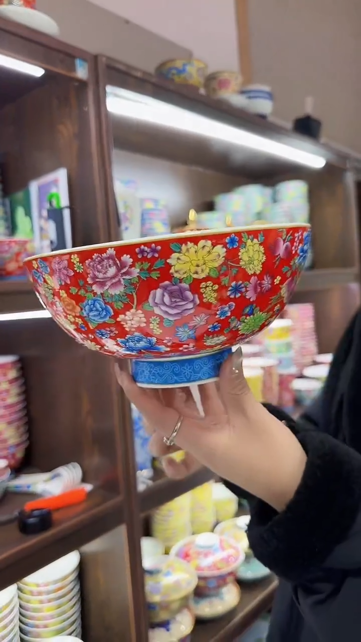 【闪购商品】瓷片大汤碗1个景德镇陶瓷【秦坊】    