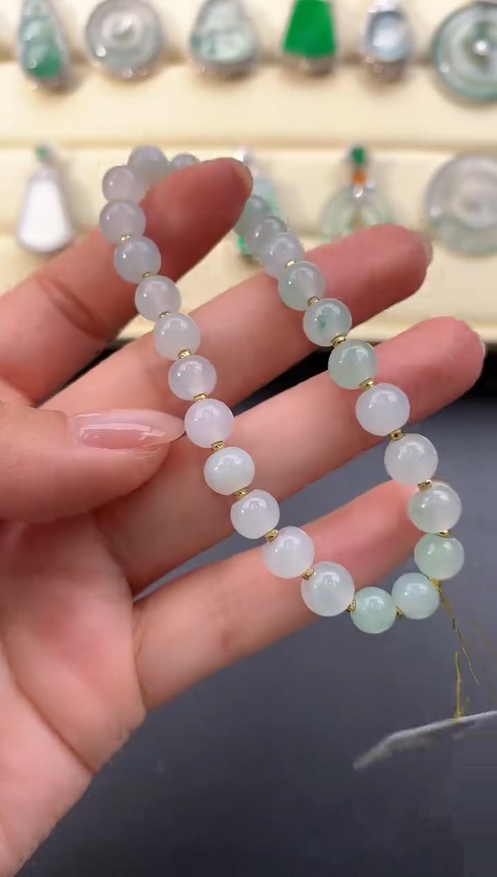 【闪购商品】翡翠颈饰18K金镶嵌D920      