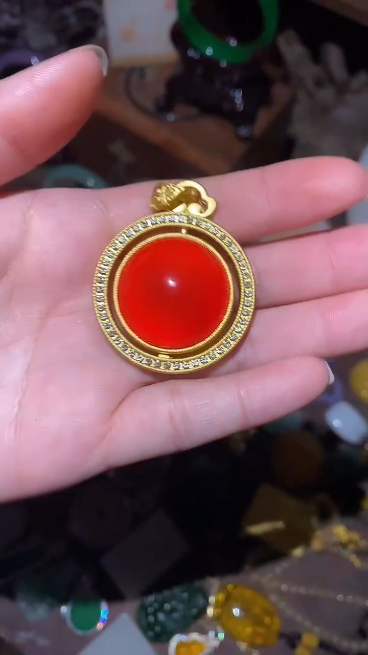 翡翠未镶嵌颈饰永玉阁精品专属摆件