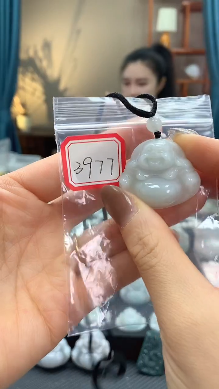 颈饰未镶嵌翡翠佛公3977