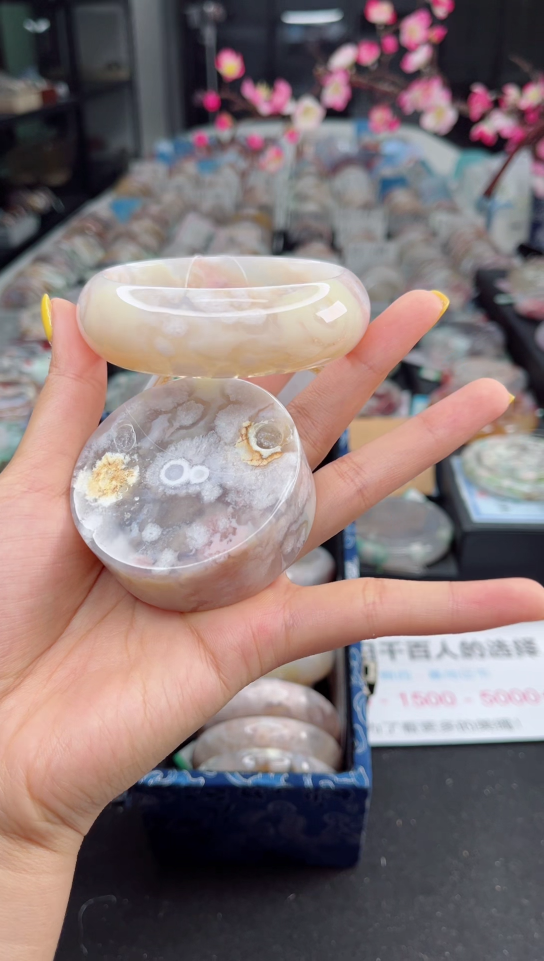 石英质玉未镶嵌手镯59圈口（赠送镯心）1881568