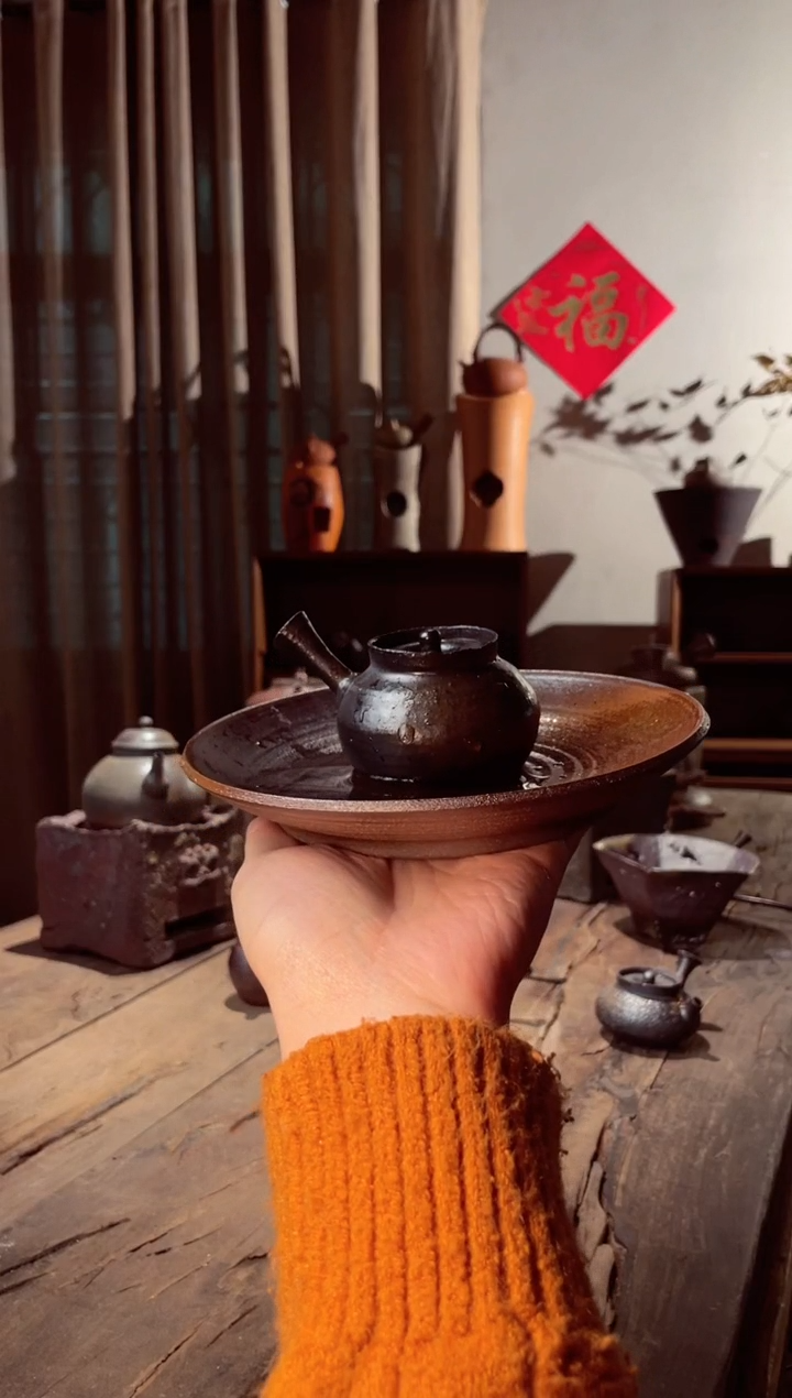 【闪购商品】壶100CC柴烧纯手工小急须泡茶壶