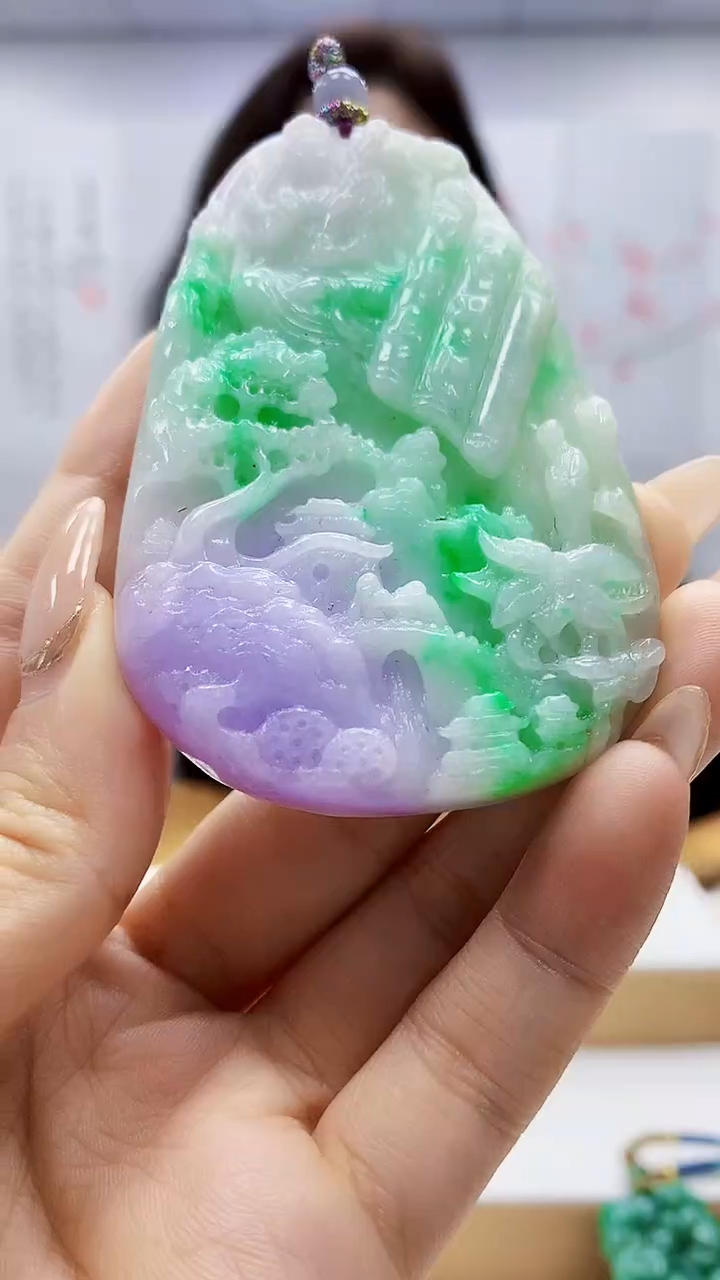 未镶嵌定制翡翠4829ty-毛货挂件144