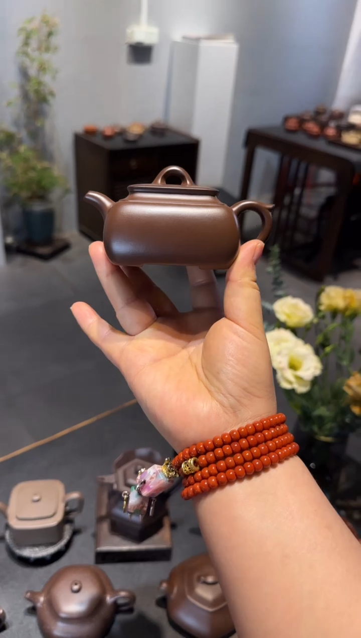 茶壶紫砂长四方 紫砂壶