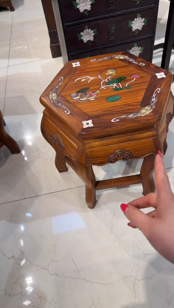 【闪购商品】木木艺鸳鸯戏水六角凳368.888