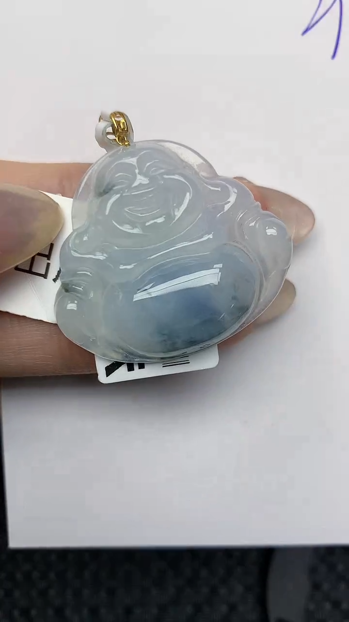 【闪购商品】翡翠颈饰18K金镶嵌 天然翡翠A货，