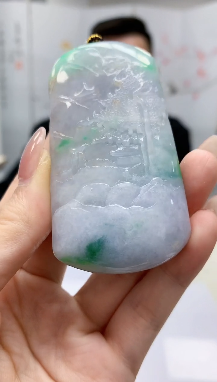 【闪购商品】定制翡翠未镶嵌5152jw-毛货挂件58