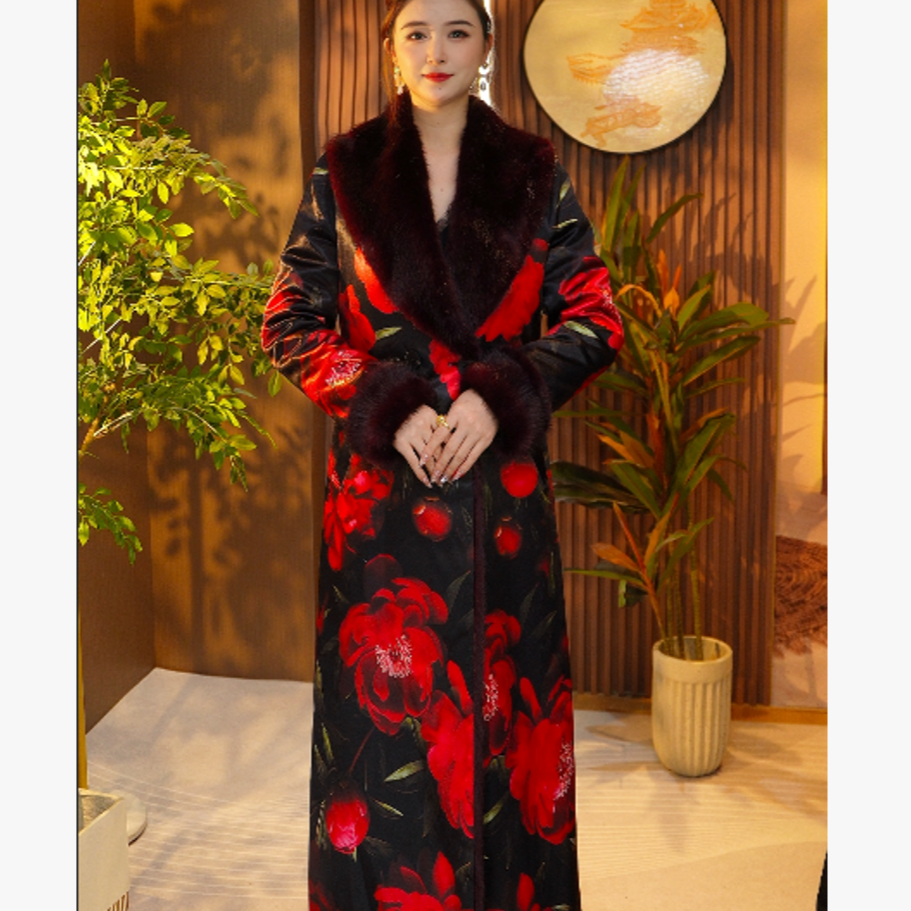 墨染颜汐/新中式国风女装刺绣保暖外套2025d28907小凡-大女王仓