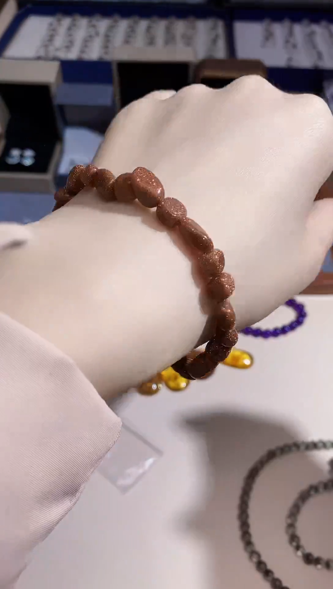 【闪购商品】石英质玉手链未镶嵌多样性 发其一  【114】