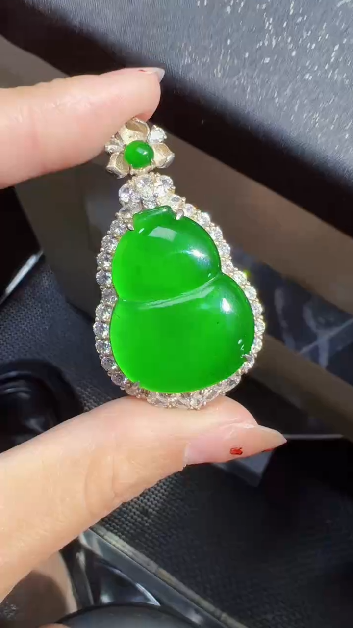 【闪购商品】定制翡翠未镶嵌葫芦1