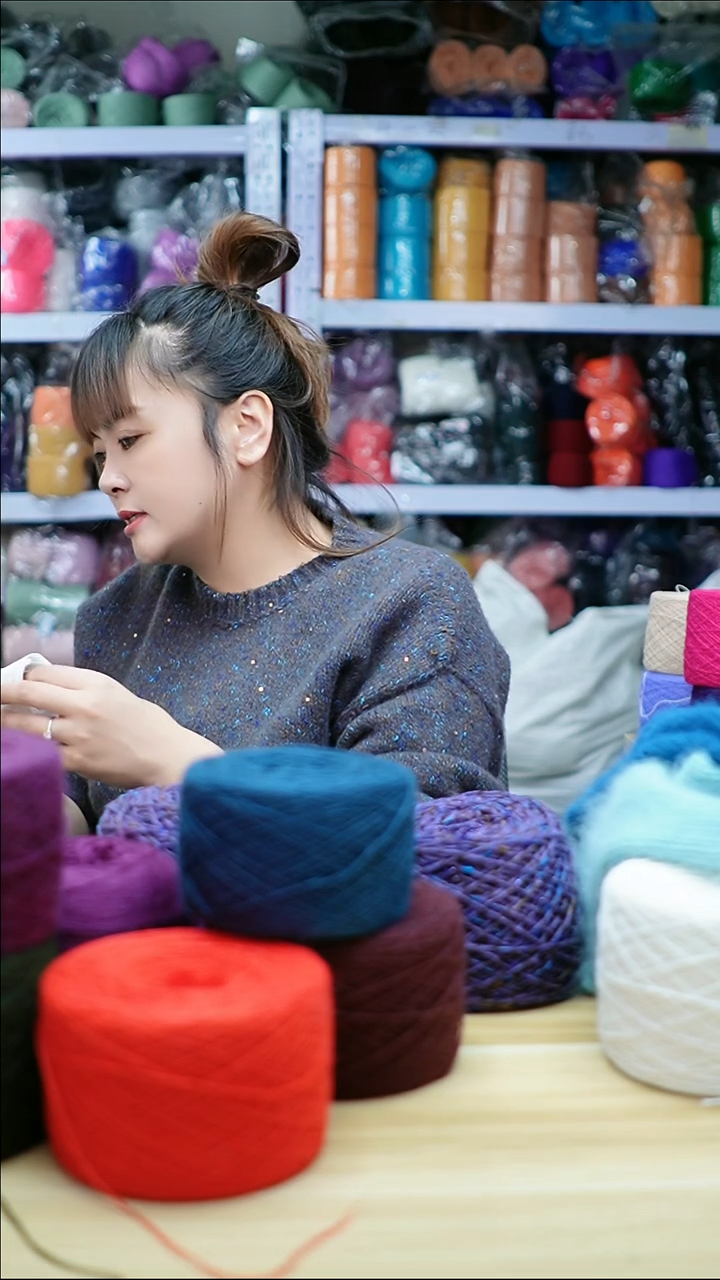 貂毛欢姐手编线A984