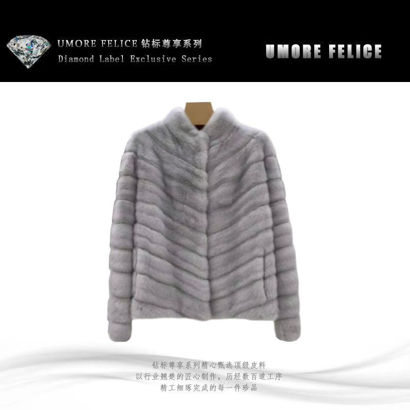 UMORE FELICE华斯皮草【冬姐专享】时尚奢华进口水貂皮草服装