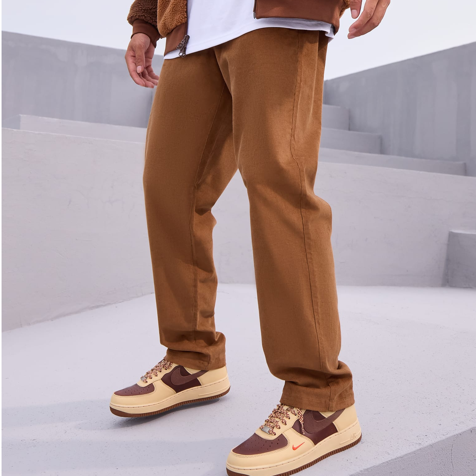 NIKE/耐克男子休闲裤巴恩风灯芯绒复古简约直筒长裤FZ0787-281