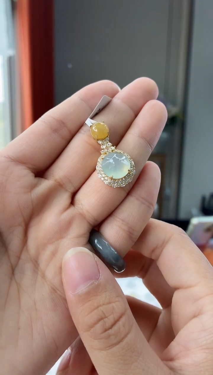 颈饰银S925镶嵌翡翠111111111111111111111