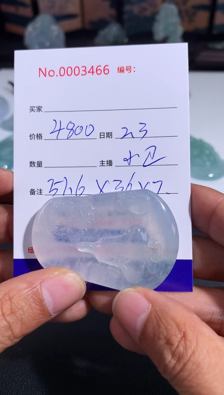 【闪购商品】翡翠颈饰未镶嵌无相观音