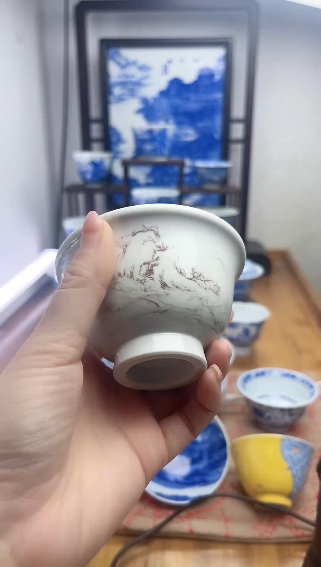 微瑕，介意勿拍，压手杯