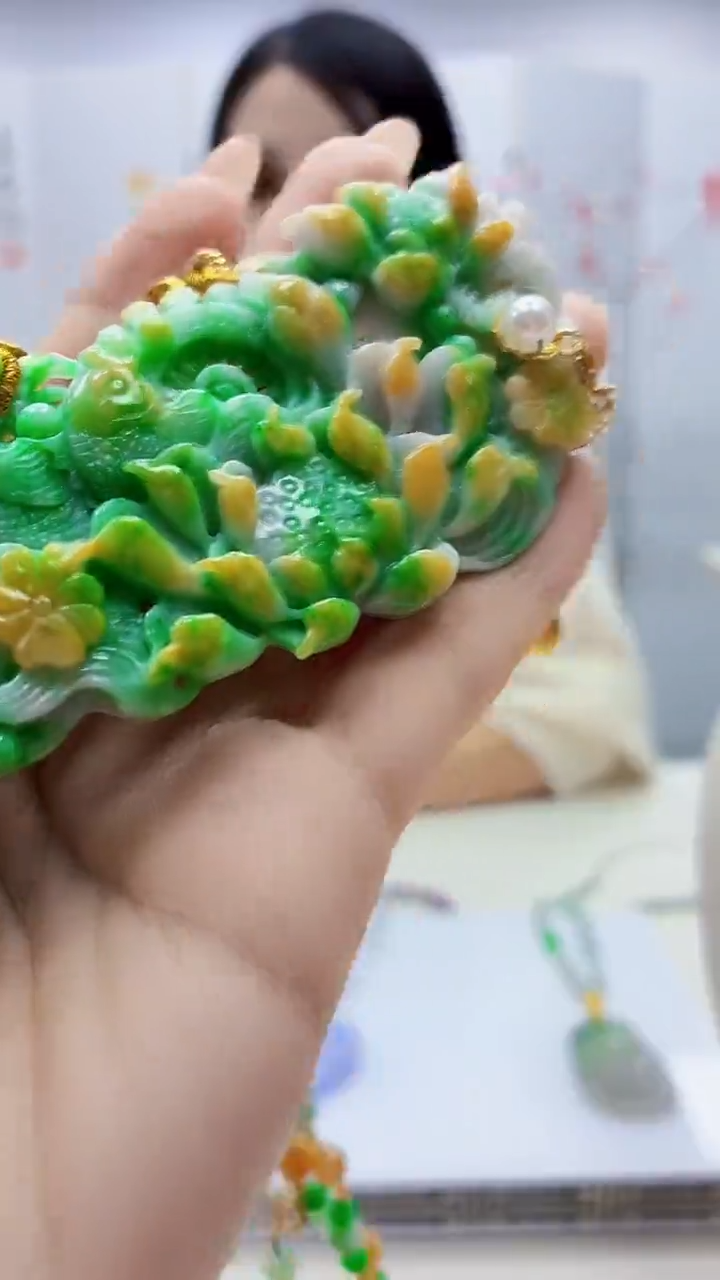 未镶嵌定制翡翠3495ty-毛货挂件36