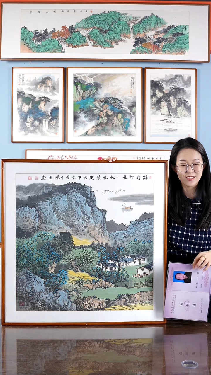 【闪购商品】国画张现军《锦绣前程一帆风顺》手绘83*83