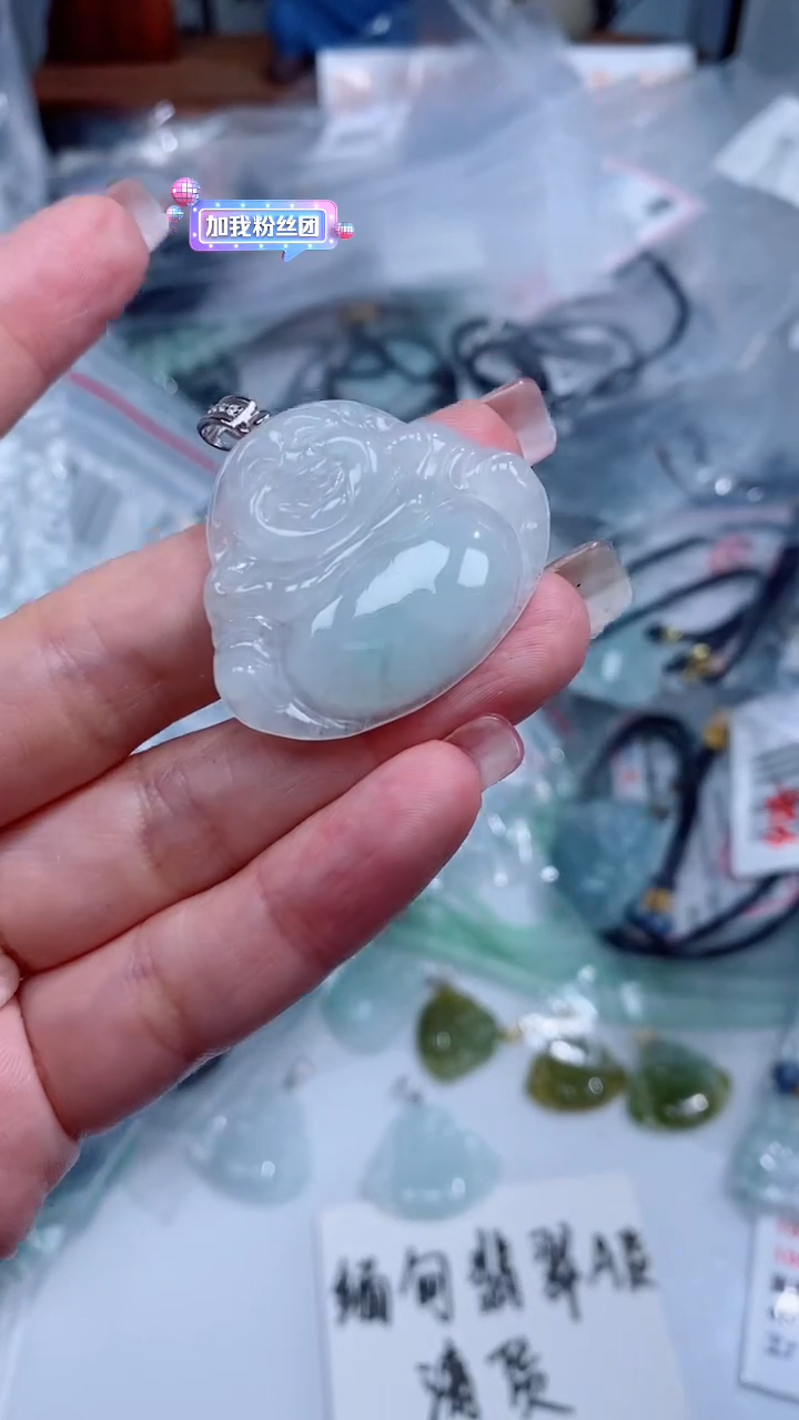 翡翠银S925镶嵌颈饰吊坠