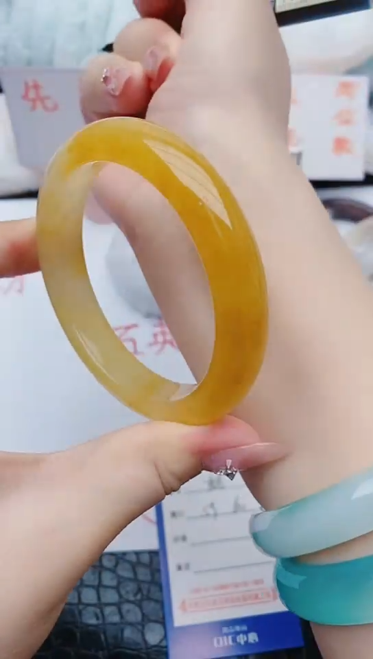 石英质玉手镯未镶嵌y108+59-60