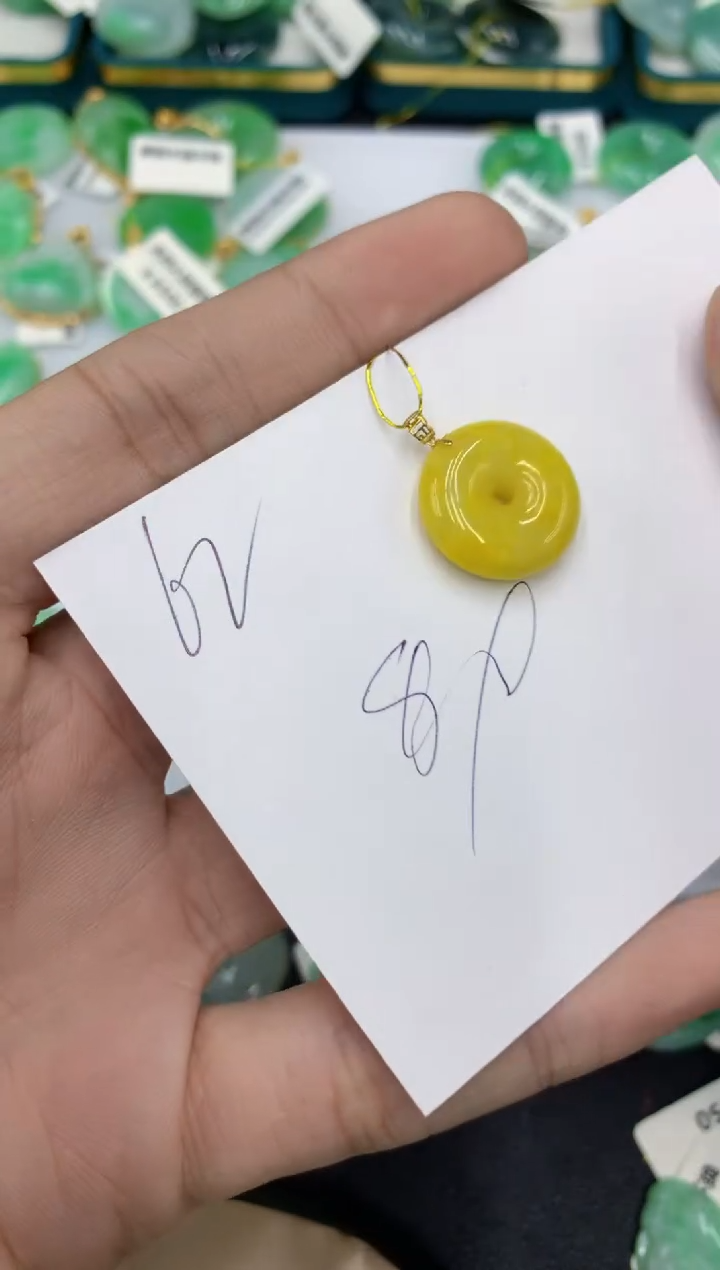 【闪购商品】翡翠颈饰18K金镶嵌号链接111111